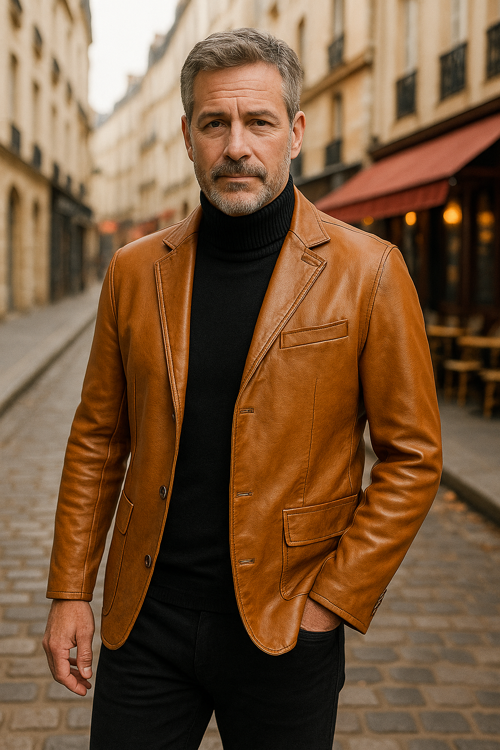 Jean-Luc™ – Elegancka Skórzana Kurtka